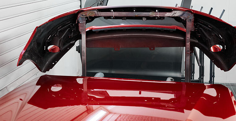 single-services-illustration-car-repair-red-hood-bumper-after-painting-paint-chamber-professional-service-center